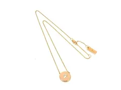 ■美品■ MARC JACOBS マークジェイコブス ラインストーン ネックレス ペンダント アクセサリー レディース ピンクゴールド系 DN2554のサムネイル
