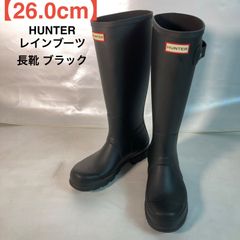 極美品✨HUNTER レインブーツ 黒 ロング ラバー レディース UK6 - メルカリ
