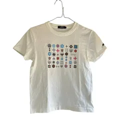 BURBERRY BLACK LABEL バーバリー ブラックレーベル ノバティック モノグラム Tシャツ 半袖 シャツ トップス ホワイト 生産終了品 S～Mサイズ E-29のサムネイル