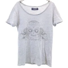 HYDROGEN ハイドロゲン イタリア製 スカル 半袖 Tシャツ S グレー レディース 古着のサムネイル