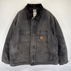必見カーハート2XLブラックグレーダックジャケットフェードビッグ