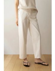 OURHOME☆こだわりシルエットのデニムパンツ オフホワイト | Mercari
