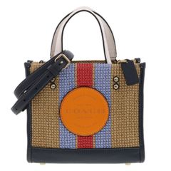 極美品COACH コーチ 2WAY デンプシー トート ストローCA291 - メルカリ
