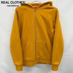 Supreme フードロゴ ジップアップパーカー マスタード M - メルカリ