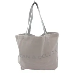 ディーンアンドデルーカ DEAN&DELUCA トートバッグ 手提げ ロゴ プリント キャンバス グレー /FF