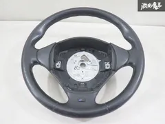 【実働外し!!】 BMW 純正 E36 E37 Z3 ステアリング ハンドル ホイール レザー 黒系 直径 約37cm 即納 内装 棚3-2のサムネイル