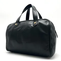 美品 loewe ロエベ アナグラム ミニボストンバッグ ハンド トート ゴールド金具 ナッパレザー ブラック 大容量 メンズ レディース ユニセックスのサムネイル