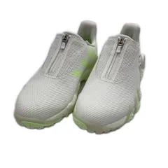 中古 アディダスゴルフ adidas GOLF ゴルフシューズ  23cm ホワイト×グリーン コードカオス 22 ボア スパイクレス [IE8310]