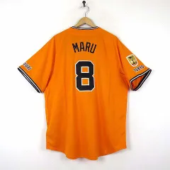 ナイキ NIKE 希少 読売ジャイアンツ GIANTS 2025 橙魂 レプリカユニフォーム 丸 佳浩 8番 MARU チャンピオンパッチ 読売巨人軍 応援ユニフォーム XL オレンジ 黒 タグ付 美品 国内正規品