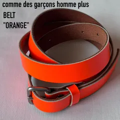comme des garçons homme plus コムデギャルソンオムプリュス　ベルト　日本製　オレンジ　ネオンのサムネイル