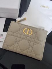 ディオール カナージュ Caro オーキッド ロングウォレット レザー