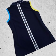 極美品 DECEMBERMAY GOLF モックシャツ メッシュノースリーブ ワッフル