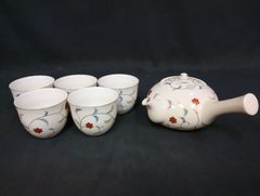 未使用】たち吉 色唐草 急須 湯呑み 5個 茶器セット - メルカリ