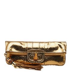 GUCCI バンブータッセル パイソン クラッチバッグ Dc5 - メルカリ