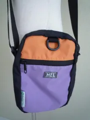 美品　エムイーアイ ミニショルダーバッグ　オレンジパープル系のサムネイル