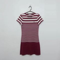 LACOSTE ティアードワンピース ベージュ 34 - メルカリ