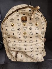 ル*ナ様 MCM リュックサック バッグ ベージュ - メルカリ