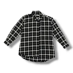 国内正規 BALENCIAGA Asymmetrical check shirt アシンメトリーチェックシャツ 長袖シャツ バレンシアガ 503062 ブラック 38 1932A1のサムネイル