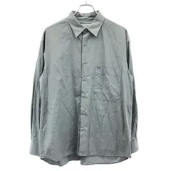 UNIVERSAL PRODUCTS ユニバーサルプロダクツ FRENCH FRONT REGULAR COLLAR SHIRT レギュラーカラーシャツ 191-60304 ブルー 2のサムネイル