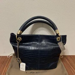 極美品 LANCEL ランセル レディース トートバッグ ハンドバッグ クロコ型押しのサムネイル