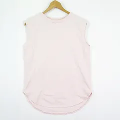フィルメランジェ FilMelange AILEEN エアスピン天竺 ノースリーブ Tシャツ カットソー 1 ピンク 2sa7074のサムネイル