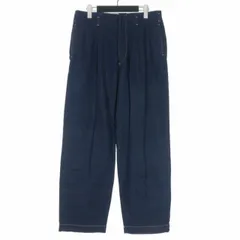 フィルザビル FILL THE BILL タックデニムパンツ ジーンズ ワイド 1 インディゴ 103-221803のサムネイル