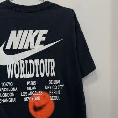 NIKE MAX90 バスケットボール Tシャツ 古着 両面プリント 黒 2XL 