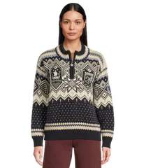 ダールオブノルウェイ レディース アウター ニット・セーター ミニ Dale of Norway Trondheim Feminine Sweater NavyOffWhite オフホワイトのサムネイル