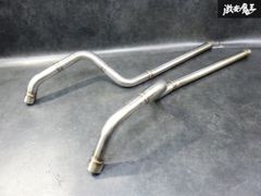 ER34.HR34ワンオフステンレス デュアルテールマフラー 4ドア用 - メルカリ