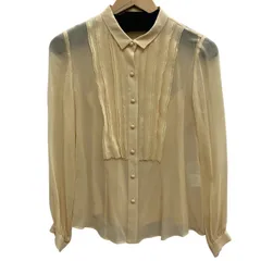 foxey/フォクシー/シフォンブラウス/ヌーディーカラー/フリル/ベージュ系/サイズ40/レディース/FE0303のサムネイル