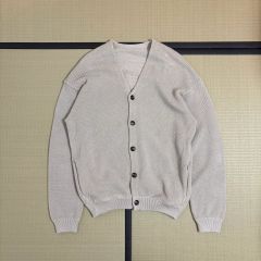 45R 45rpm コットン Vネック カーディガン R刺繍 ライトグレー - メルカリ