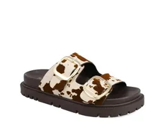ミア レディース シューズ サンダル MiaGen Sandal BrownWhite Cow Print ホワイトのサムネイル