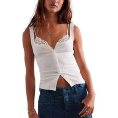 フリーピープル レディース トップス タンクトップ Free People End Game Pointelle Tank Top Womens Sugar Swizzleのサムネイル