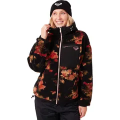 ロキシー レディース アウター ジャケット・ブルゾン Roxy Everest FullZip Hooded Sherpa Womens Rose Gardenのサムネイル