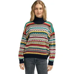 ダールオブノルウェイ レディース アウター ニット・セーター Dale of Norway Utsira Sweater Womens MarineOff WhiteRaspberry オフホワイトのサムネイル
