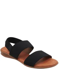 アンドレアース レディース シューズ サンダル Andre Assous Nigella Elastic Sling Sandals Black ブラックのサムネイル