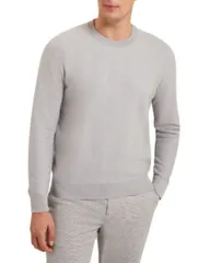 テッドベーカー メンズ アウター ニット・セーター クルーネック Ted Baker Jamals Textured Crewneck Sweater Light Grey グレーのサムネイル