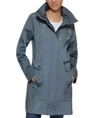 コールハーン レディース アウター ジャケット・ブルゾン Cole Haan Travel Packable Rain Jacket Gunmetal ガンメタルのサムネイル