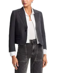 マルタンマルジェラ レディース アウター ジャケット・ブルゾン クロップド ブレザー MM6 Maison Margiela Cropped Blazer Dark Grey Melange グレーのサムネイル