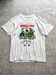 90's SCREEN STARS "JUNGLE JOG" race T-shirt レース マラソン Tシャツ 動物園 ジャングル ホワイト アメリカ製のサムネイル
