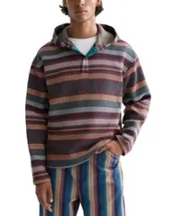 スコッチアンドソーダ メンズ アウター パーカー・スウェット Scotch Soda Jacquard Striped Hoodie Pixel Stripe ストライプのサムネイル