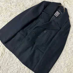 Gap ダブルボタンコート ネイビー M キレイめ ビジネス フォーマルのサムネイル