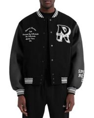 リプレゼント メンズ アウター ジャケット・ブルゾン オーバーサイズフィット Oversized Fit Represent Owners Club Varsity Jacket Black ブラック