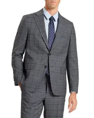 テッドベーカー レディース アウター ジャケット・ブルゾン ジャケット Ted Baker Wright Plaid Modern Fit Suit Jacket Grey グレーのサムネイル