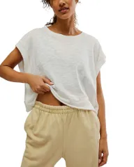 フリーピープル レディース トップス Tシャツ Free People My Time Tee White ホワイトのサムネイル