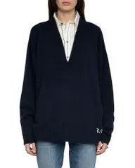 ザディグ エ ヴォルテール レディース アウター ニット・セーター Vネック ウール Zadig Voltaire Swyny Wool V Neck Sweater Encreのサムネイル
