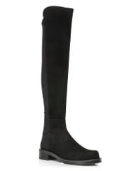 スチュアート ワイツマン レディース シューズ ブーツ・レインブーツ Stuart Weitzman Womens 5050 Bold Over The Knee Boots Black Suede