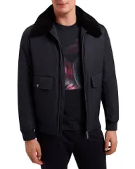 テッドベーカー メンズ アウター ジャケット・ブルゾン Ted Baker Avitore Bomber Jacket Navy ネイビーのサムネイル