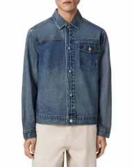 オールセインツ メンズ アウター ジャケット・ブルゾン デニム ALLSAINTS Roth Denim Jacket in Dark Indigo Dark Indigo インディゴのサムネイル