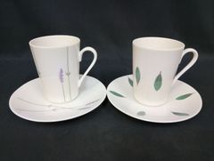 LA AMYS ペアーマグカフェ ペアマグカップ＆ソーサー 2客セット 新品